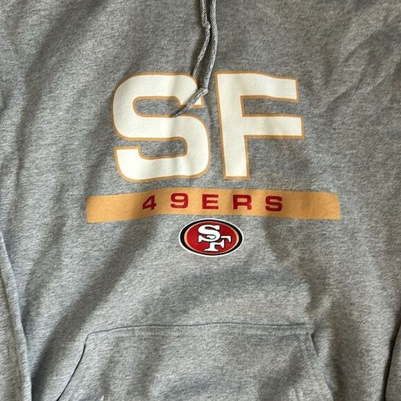 NFL Team Apparel "San Francisco 49ers" Hooded Sweatshirt, Unisex, NWOT, Large - Picture 4 of 9
